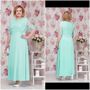 EVENING FASHION LONG BLUE WOMEN DRESS PLUS SIZE